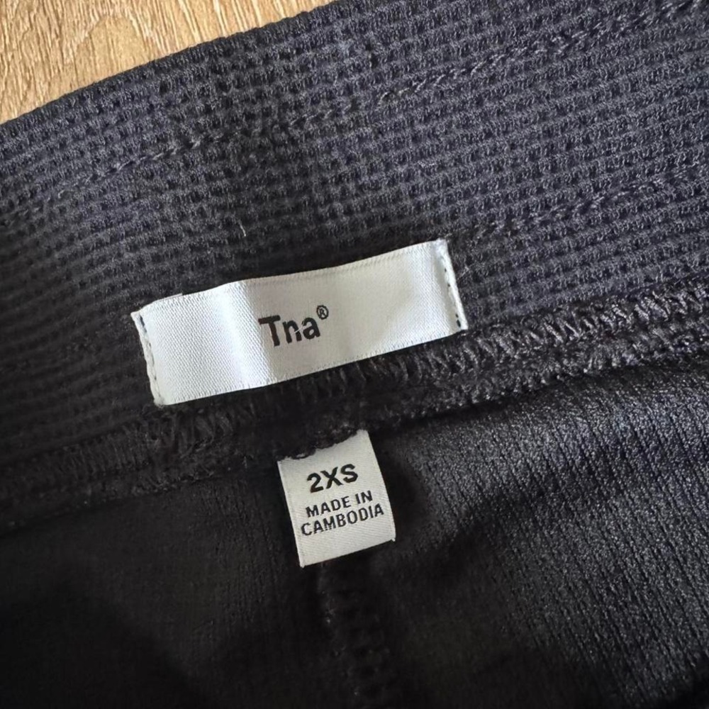 TNA Black Waffle Pants Size‎ 2XS - Picture 4 of 8